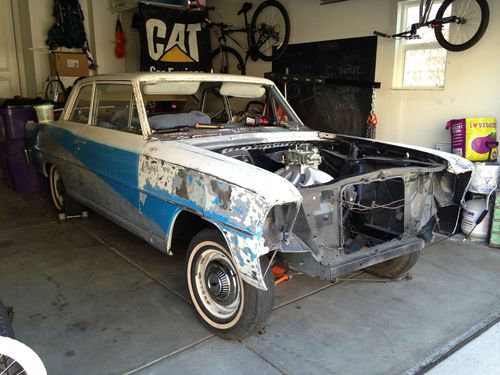 1966 66 chervolet chevy ii nova 2dr post project car