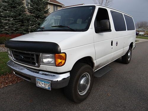 2004 ford e-350 super duty passenger van 6.0l turbo diesel