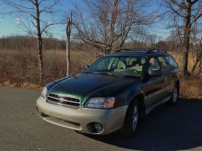 2002 subaru outback wagon -ll bean color-nr. 29 mpg best allwhl drve-no reserve!