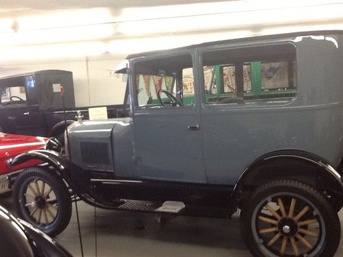 1926 ford model t 2 door sedan,blue gray paint, gray int,good cond, runs good