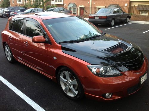 2004 mazda 3 hb 1-owner rare orange all dealer serviced clean title &amp; history