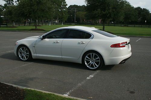 2010 jaguar xf white rare premium with portfolio package bowers &amp; wilkins loaded