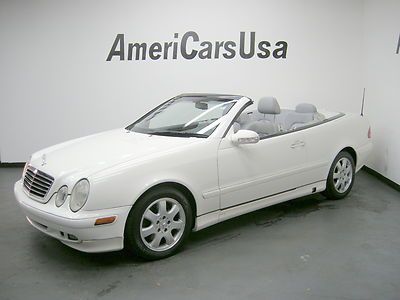 2002 clk320 convertible leather navi carfax certified one florida owner low mile