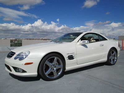 2007 white v8 leather navigation panorama miles:34k convertible
