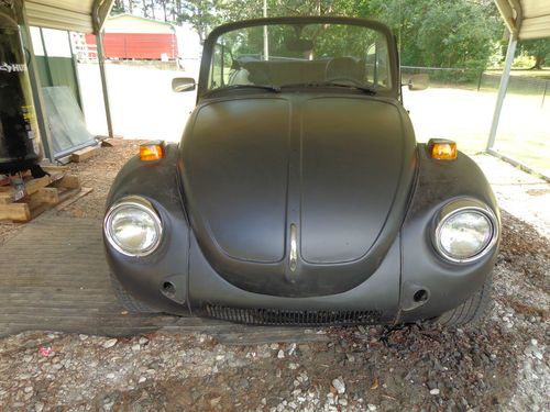 1979 volkswagon convertible triple black