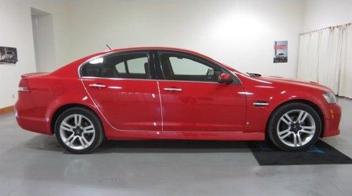 2009 pontiac g8 sedan blaupunkt sunroof v6 automatic only 35,234 miles red