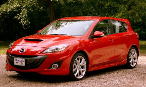 2010 mazda 3 mazdaspeed3 hatchback 4-door 2.3l turbo 6-speed red manual fwd fast