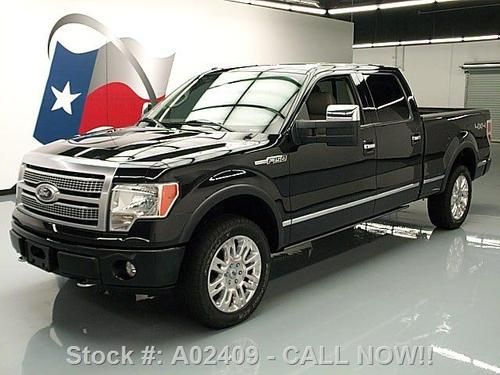 2010 ford f-150 4x4 platinum supercrew rear cam 20s 54k texas direct auto