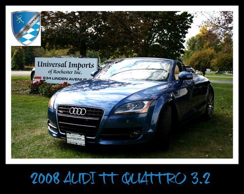 2008 audi tt quattro base convertible 2-door 3.2l