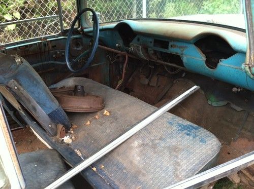 1955 55 CHEVY CHEVROLET ROLLER BARN FIND RAT ROD GASSER BEL AIR 2DR HARDTOP, image 5