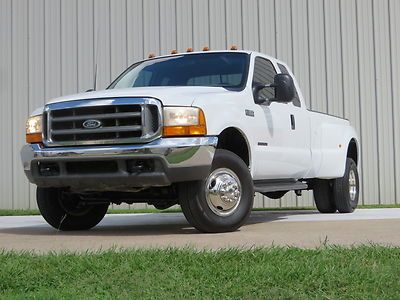 00 f350 xlt (7.3) turbo-diesel 4wd dually lwb exhaust-brake 2-owners sharp tx !!