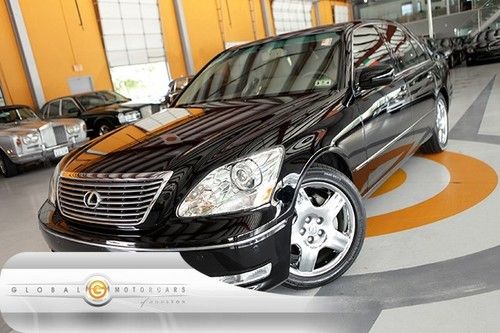 06 lexus ls430 auto navigation sensors cam heated-ac-sts moonroof chrome-whls