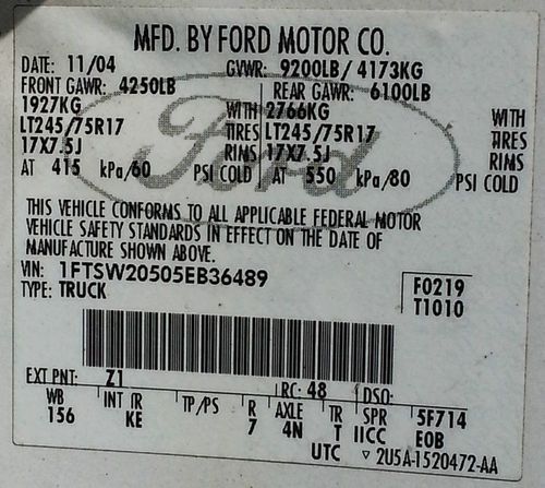 2005 Ford F-250 Super Duty Lariat Extended Cab Pickup 4-Door 5.4L, image 8