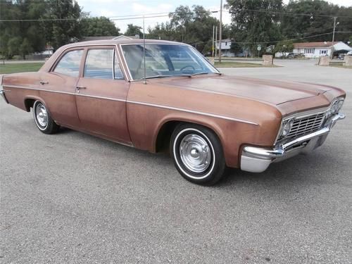 1966 chevrolet bel air 83k miles barn find lowered 6 cyl original paint 66 chevy