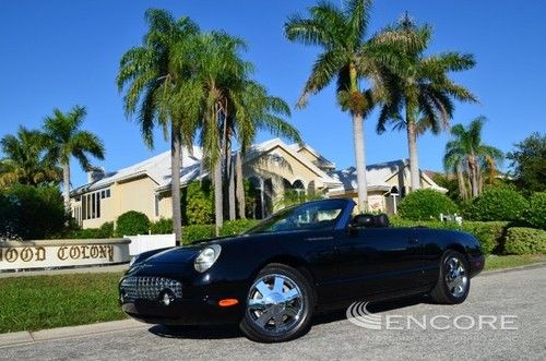 2002 ford thunderbird w/hardtop premium* tanneau**pwr top**pwr seats**fla car**