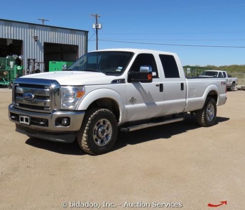 2012 ford f250 fx4 4x4 pickup truck xlt crewcab diesel a/c cruise bidadoo