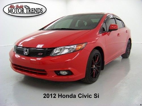 2012 si civic sedan sunroof custom axis black wheels spoiler bluetooth honda 17k