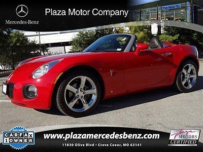 2009 pontiac solstice gxp convertible 5 speed manual victory red