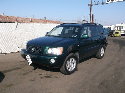 2001 toyota highlander, no reserve