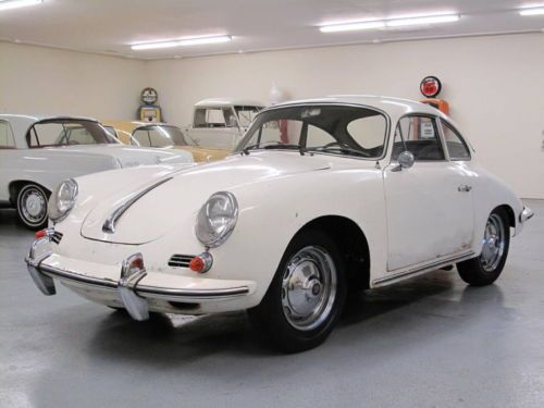 1962 porsche 356b t6 coupe #match rbilt engine blue cal plates 32 yr garage find