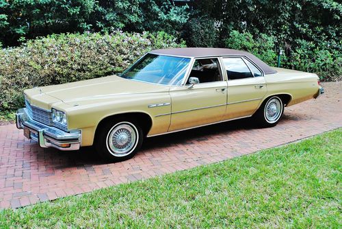Absolutly beautiful original 1975 buick lesabre just 42,011 miles wire spokes