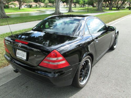 Black Beauty Mercedes SLK 230 custom tires and wheels new paint runs perfect, image 2