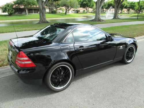 Black Beauty Mercedes SLK 230 custom tires and wheels new paint runs perfect, image 3