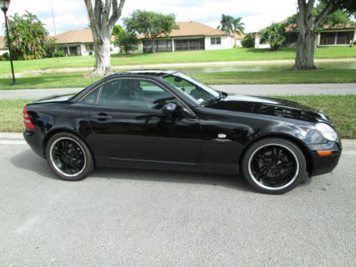 Black Beauty Mercedes SLK 230 custom tires and wheels new paint runs perfect, image 4