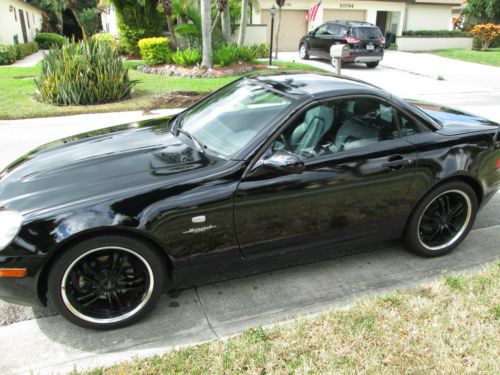Black Beauty Mercedes SLK 230 custom tires and wheels new paint runs perfect, image 8