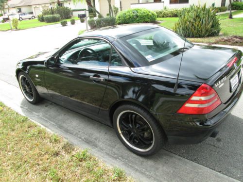 Black Beauty Mercedes SLK 230 custom tires and wheels new paint runs perfect, image 9
