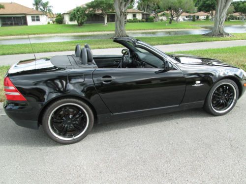 Black Beauty Mercedes SLK 230 custom tires and wheels new paint runs perfect, image 12