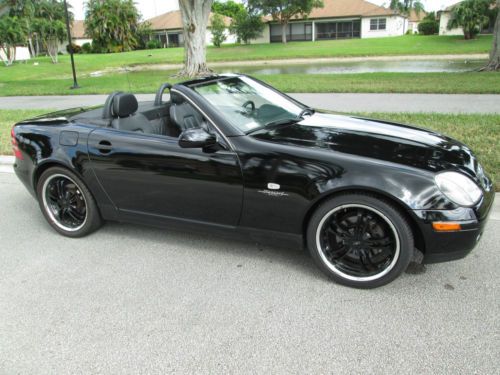 Black Beauty Mercedes SLK 230 custom tires and wheels new paint runs perfect, image 14