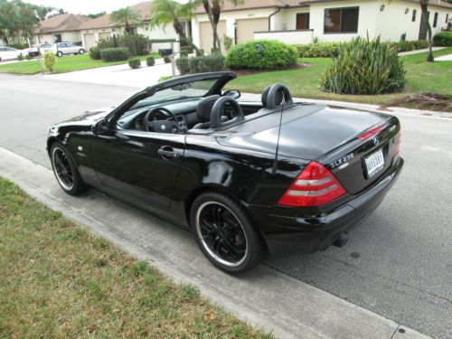Black Beauty Mercedes SLK 230 custom tires and wheels new paint runs perfect, image 17