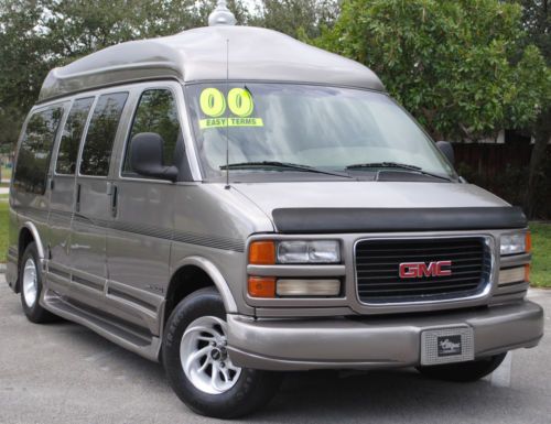 00 gmc savana 1500 conversion van, 5.7l v8, high top, auto trans, no reserve.