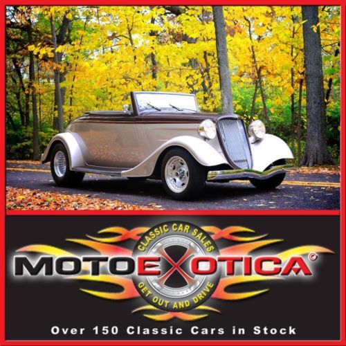 1934 ford hotrod replica-350 crateengine/300 hp-p/s-p/b-800 miles-vintage a/c !!