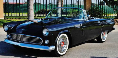 Stunning 1956 ford thunderbird convertible fresh ground up restoration must see