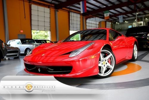 11 ferrari 458 italia f1 coupe 13k navigation parking-aid shields ceramic-brakes