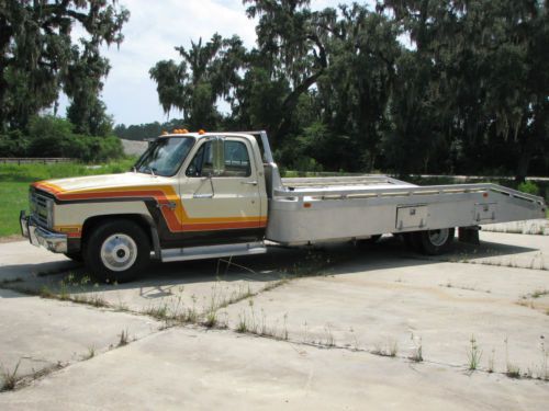 1985 chevrolet c30 scottsdale car hauler carrier  ramp  western no rust truck