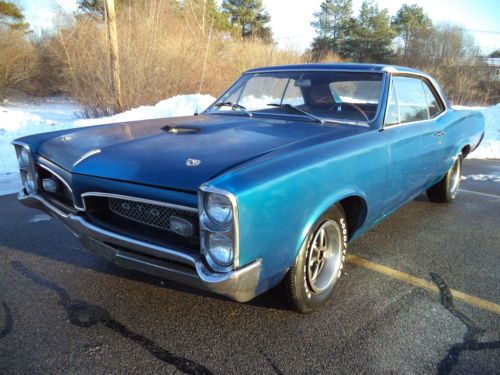 1966 pontiac gto coupe real deal gto 242 vin 389 4speed blue with black interior