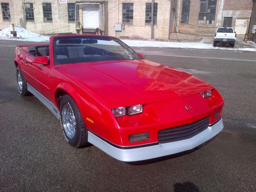 1988 matching numbers camaro convertible  all documented 85000 miles