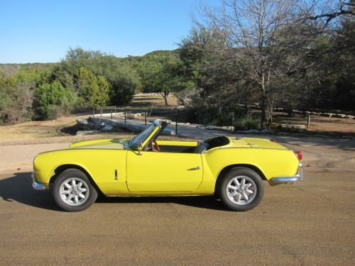 1966 triumph spitfire mkii convertible, restored, no rust