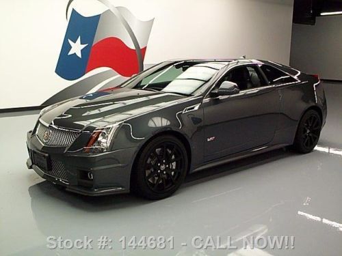 2012 cadillac cts-v coupe auto nav rear cam recaro 21k! texas direct auto