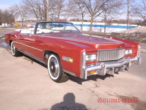 1976 cadillac eldorado convertible firethorn red