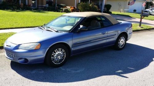 2002 chrysler sebring lx convertible 2-door 2.4l florida car..selling cheap