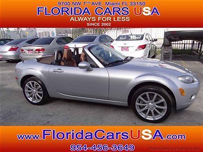 Mazda miata 6-speed manual leather florida carfax certified beautiful