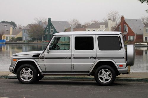 2002 mercedes benz g500 g wagon like g55 silver amg wheels dvd sys calif no resv