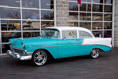 1956 chevrolet 210, custom wheels, new interior and chrome