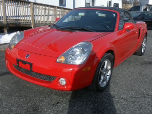 2005 toyota mr2 spyder convertible 2-door 1.8l super low reserve, clean carfax!