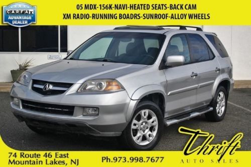 05 mdx-156k-navi-heated seats-back cam-xm radio-running boadrs-sunroof