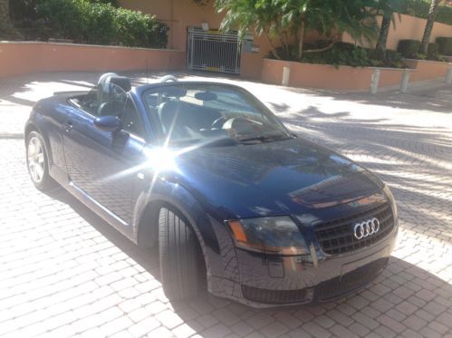 Beautiful audi tt convertible dark blue on dark blue only 64833 miles